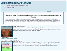 Tablet Screenshot of americanholidayplanner.com